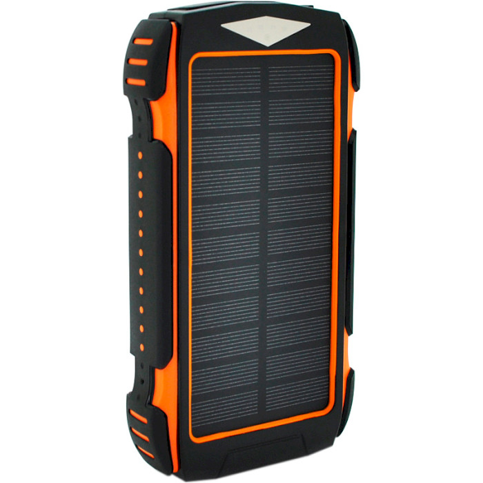 Повербанк с солнечной батареей VOLTRONIC 202B-OR 30000mAh Black/Orange