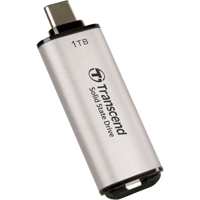 Портативний SSD диск TRANSCEND ESD300 1TB USB3.1 Gen2 Silver (TS1TESD300S)
