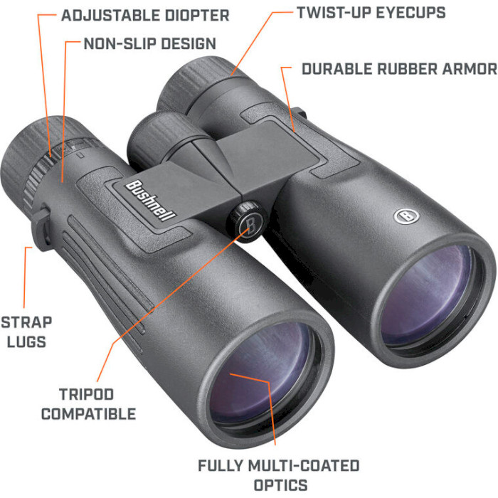 Бінокль BUSHNELL Legend 10x50 Binoculars Black