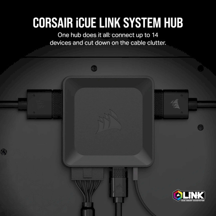 Контролер підсвічування та швидкості вентиляторів CORSAIR iCUE Link System Hub (CL-9011116-WW)