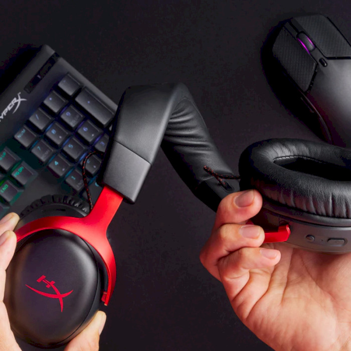 Навушники геймерскі HYPERX Cloud III Wireless Black/Red (77Z46AA)