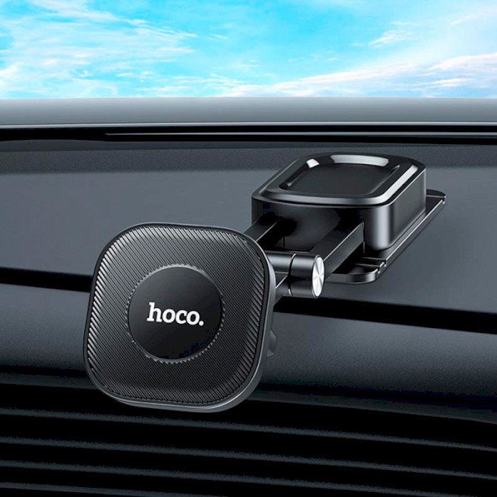 Автотримач для смартфона HOCO H4 Mike Center Console Magnetic Car Mount Black