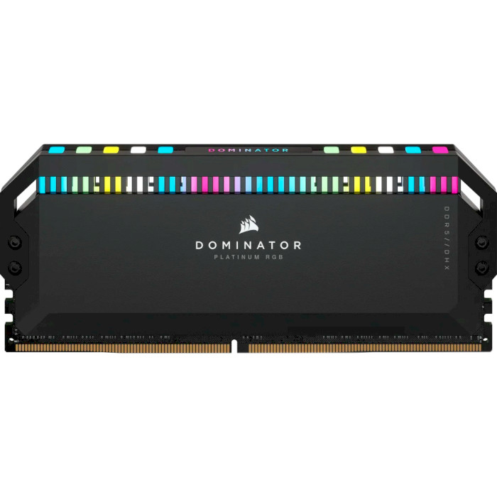 Модуль памяти CORSAIR Dominator Platinum RGB Black DDR5 6000MHz 64GB Kit 2x32GB (CMT64GX5M2B6000C30)