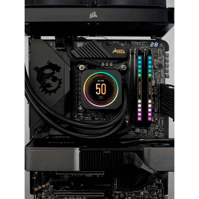 Модуль памяти CORSAIR Dominator Platinum RGB Black DDR5 6000MHz 64GB Kit 2x32GB (CMT64GX5M2B6000C30)