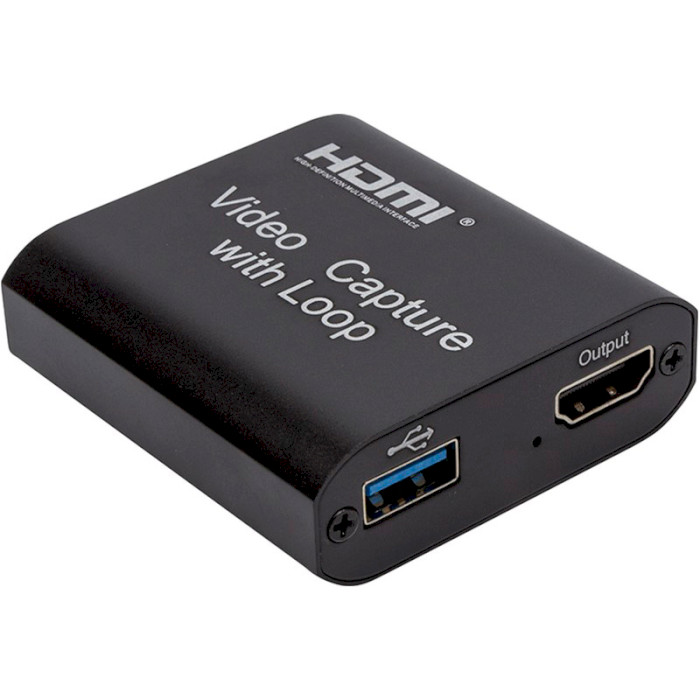 Устройство видеозахвата POWERPLANT HDVC3 HDMI USB2.0 4K/30Hz (CA914142)