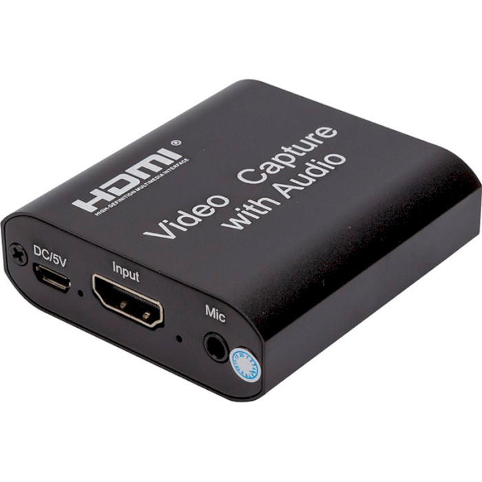 Устройство видеозахвата POWERPLANT HDVC4 HDMI Audio, 4K/30Hz (CA914159)