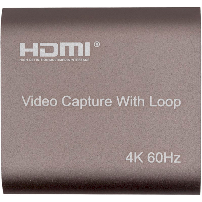 Устройство видеозахвата POWERPLANT HDVC5 HDMI USB2.0 4K/60Hz (CA914166)