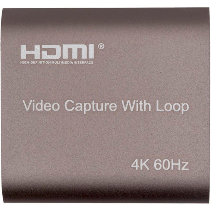 Пристрій відеозахвату POWERPLANT HDVC5 HDMI USB2.0 4K/60Hz (CA914166)