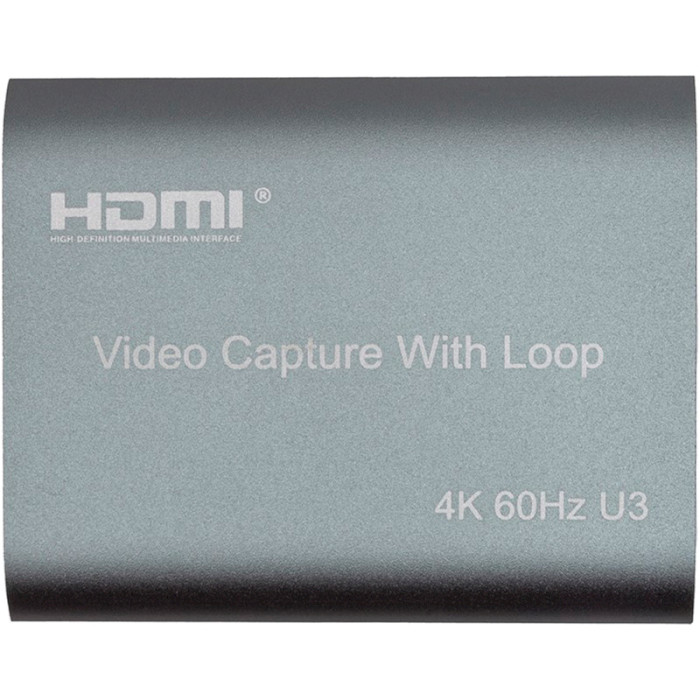 Устройство видеозахвата POWERPLANT HDVC8 HDMI USB3.0 4K/60Hz (CA914180)
