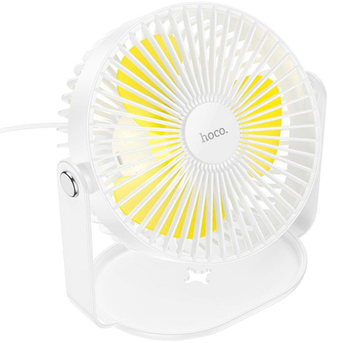 Настільний вентилятор HOCO F14 Multifunctional Powerful Desktop Fan White