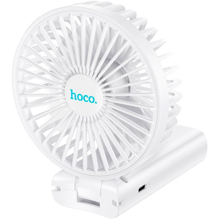 Портативний вентилятор HOCO F15 Handheld Folding Fan White