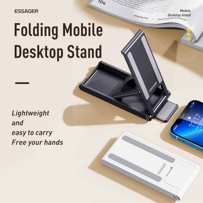 Підставка для смартфона ESSAGER Moonlight Box Desk Stand Black