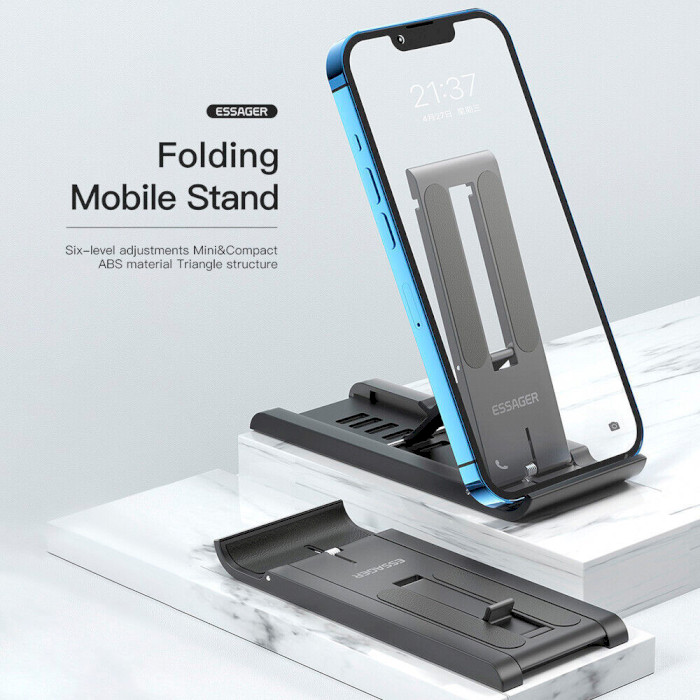 Подставка для смартфона ESSAGER Sailing Desktop Phone Holder Black