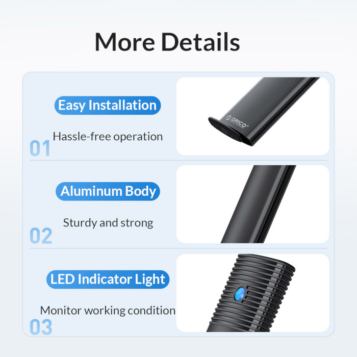 Карман внешний ORICO PWDM2-G2 NVMe/SATA M.2 SSD to USB3.2 Black (PWDM2-G2-BK-EP)