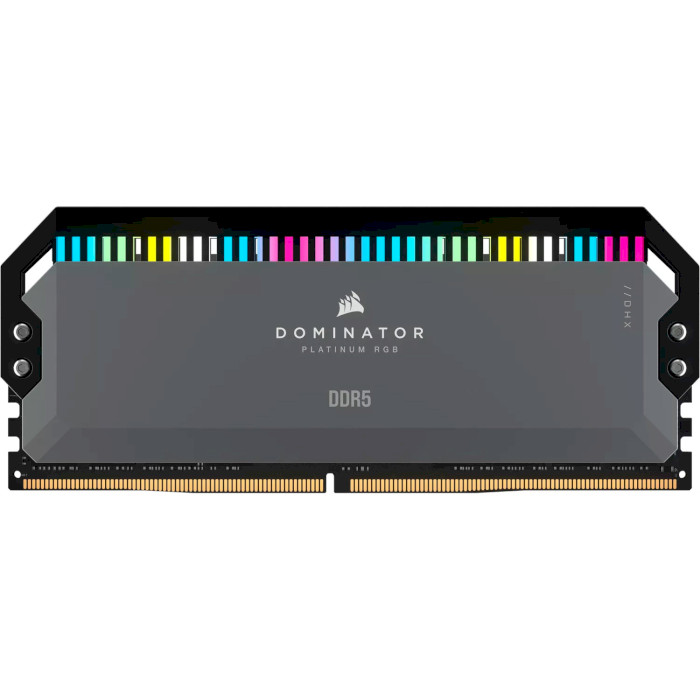 Модуль пам'яті CORSAIR Dominator Platinum RGB Gray DDR5 6000MHz 64GB Kit 2x32GB (CMT64GX5M2B6000Z30)