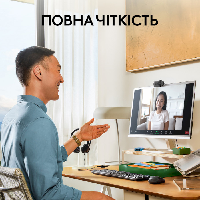 Веб-камера LOGITECH Brio 100 Full HD Graphite (960-001585)