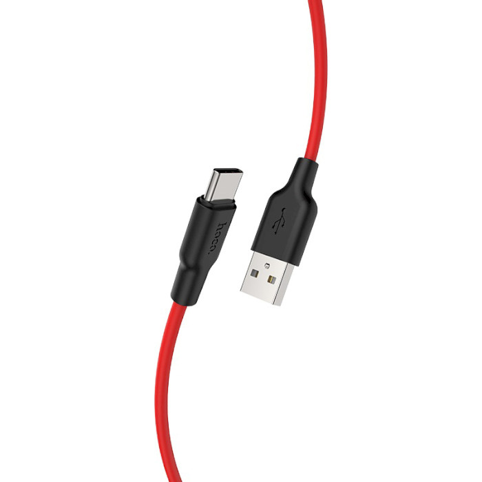 Кабель HOCO X21 Plus USB-A to Type-C 2м Black/Red