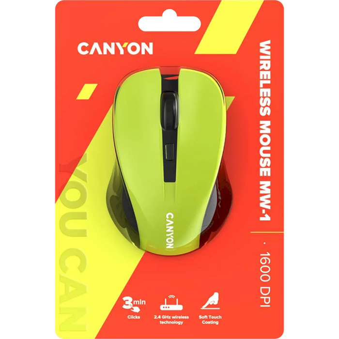 Миша CANYON MW-1 Yellow (CNE-CMSW1Y)