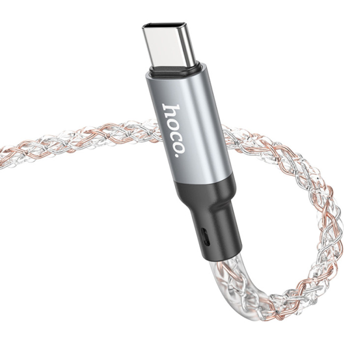 Кабель HOCO U112 Shine USB-C to Lightning PD 20W 1м Gray