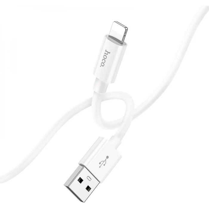 Кабель HOCO X87 Magic Silicone USB-A to Lightning 1м White