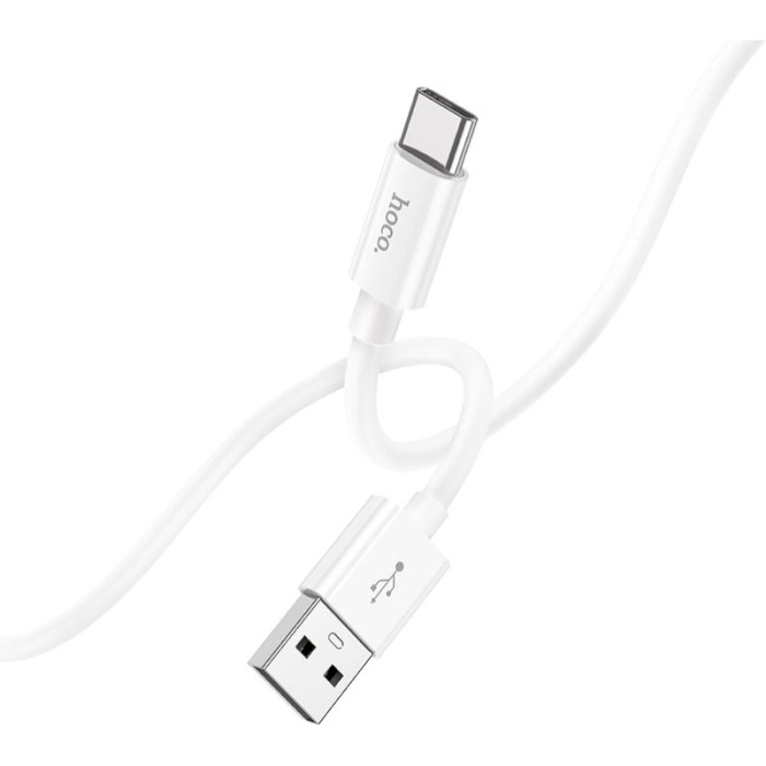 Кабель HOCO X87 Magic Silicone USB-A to Type-C 1м White
