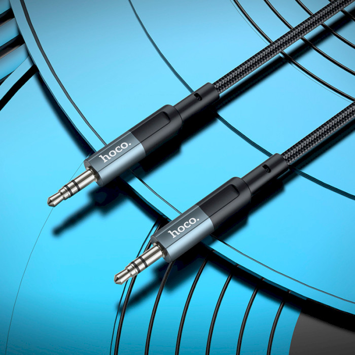 Кабель HOCO UPA23 AUX Audio Cable mini-jack 3.5 мм 1м Gray (6931474783820)