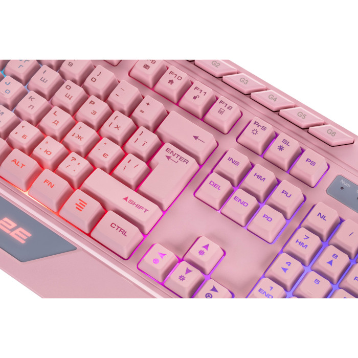 Клавіатура 2E GAMING KG315 RGB Pink (2E-KG315UPK)