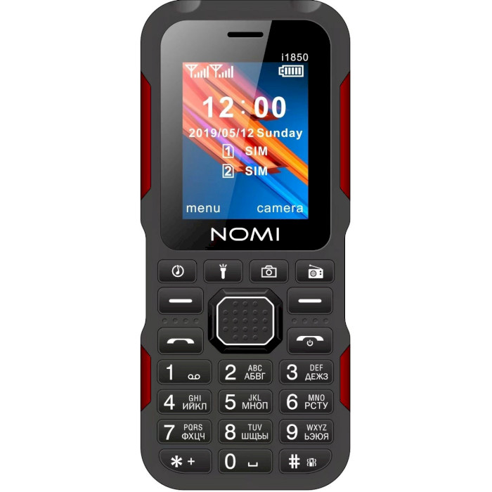 Мобільний телефон NOMI i1850 Black/Red