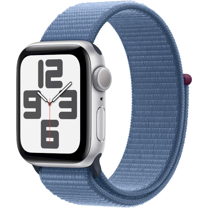 Смарт-годинник APPLE Watch SE 2 GPS 40mm Silver Aluminum Case with Winter Blue Sport Loop (MRE33QP/A)