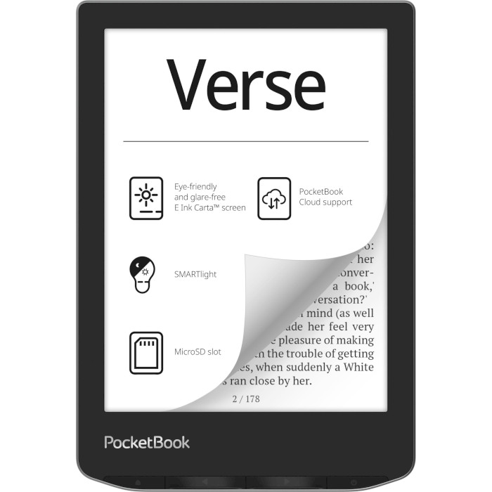 Электронная книга POCKETBOOK 629 Verse Mist Gray (PB629-M-CIS)