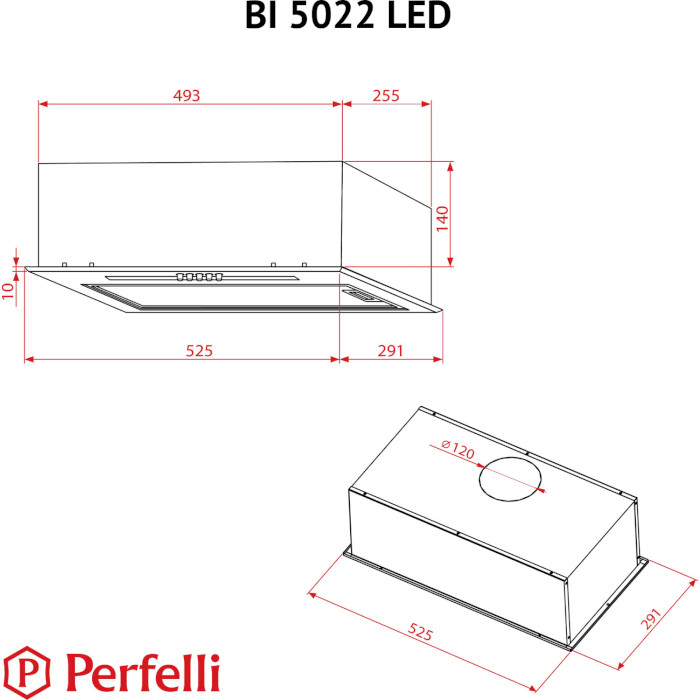 Вытяжка PERFELLI BI 5022 I LED