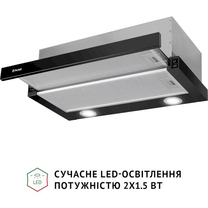 Вытяжка PERFELLI TL 6622 BL 1000 LED