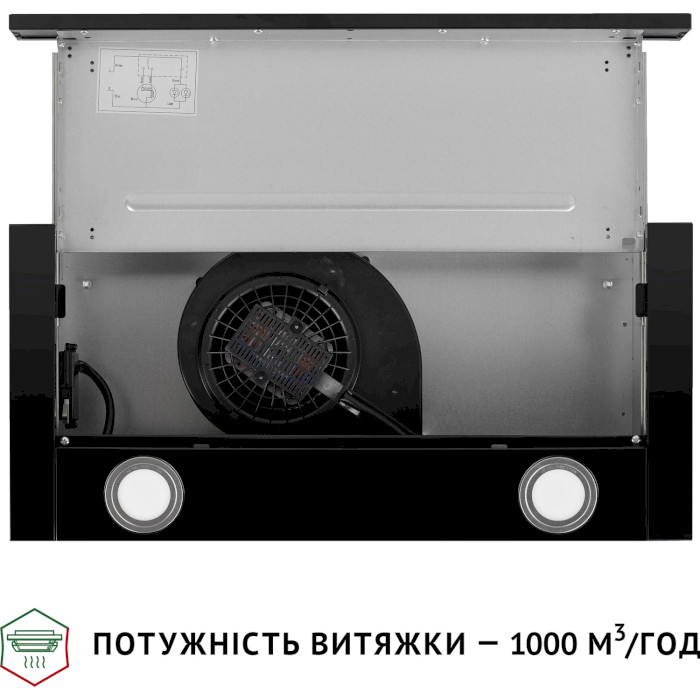 Вытяжка PERFELLI TL 6622 BL 1000 LED