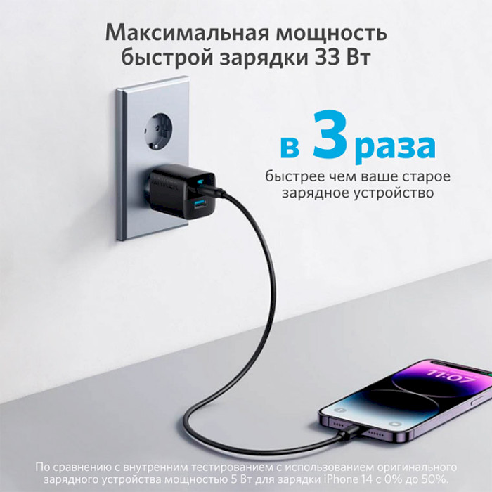 Зарядний пристрій ANKER PowerPort 323 Black (A2331G11)