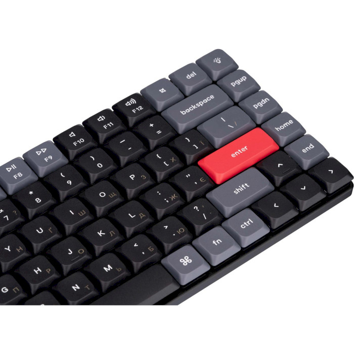 Клавіатура бездротова KEYCHRON K3 Pro 84-key White Backlight Gateron Blue Switches Black