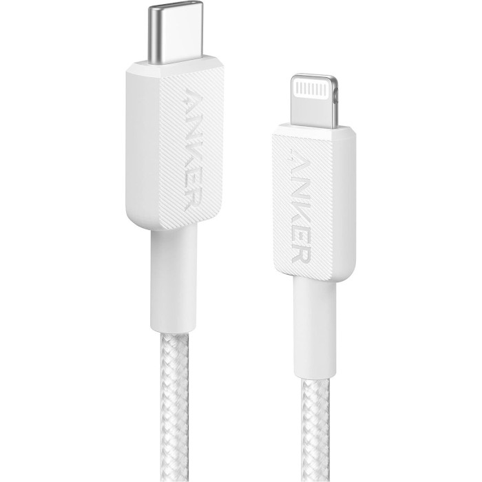 Кабель ANKER Powerline 322 USB-З to Lightning 1.8м White (A81B6H21)