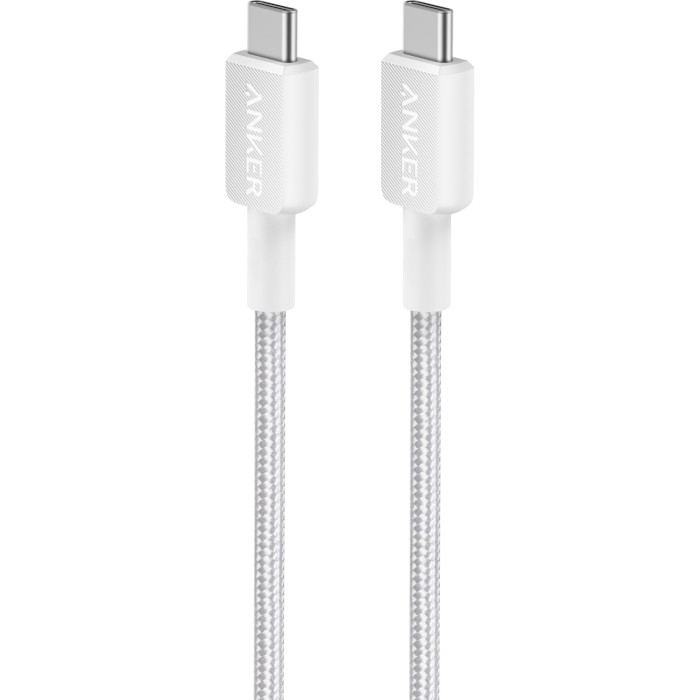 Кабель ANKER Powerline 322 USB-С to USB-C 1.8м White (A81F6H21)