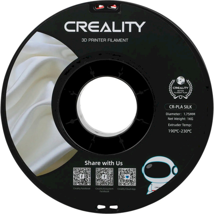 Пластик (филамент) для 3D принтера CREALITY CR-PLA Silk 1.75mm, 1кг, Golden Red (3301120009)