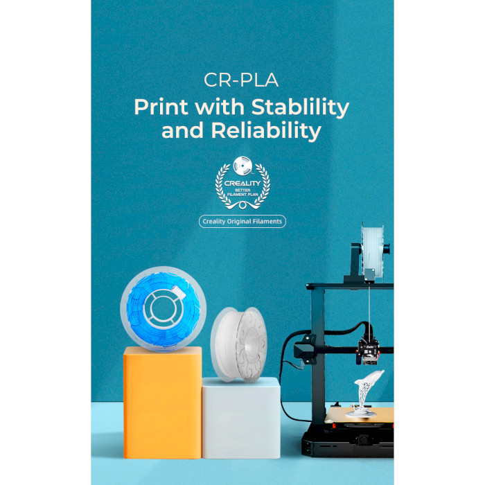 Пластик (филамент) для 3D принтера CREALITY CR-PLA 1.75mm, 1кг, Black (3301010061)