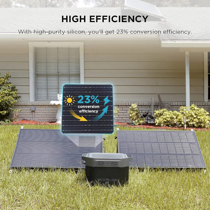 Комплект портативных солнечных панелей ECOFLOW Rigid Solar Panel 2-pack 100W (ZMS331)