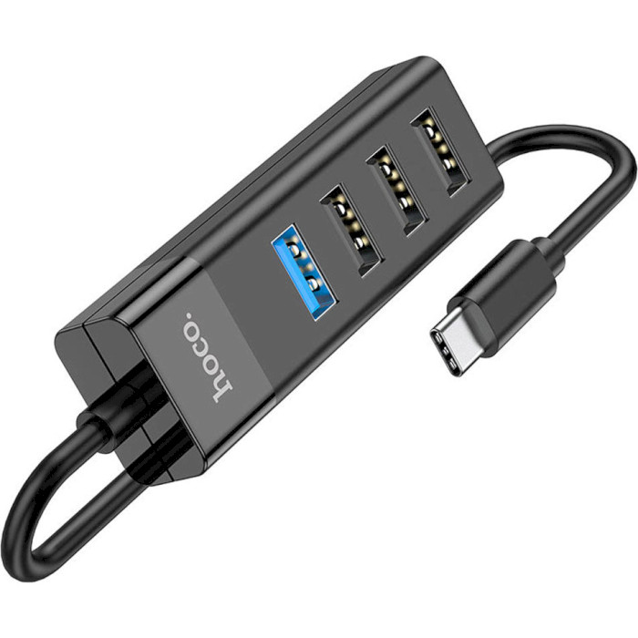 USB-хаб HOCO HB25 Easy Mix USB-C to 1xUSB3.0, 3xUSB2.0