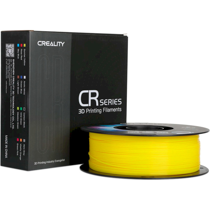 Пластик (філамент) для 3D принтера CREALITY CR-PETG 1.75mm, 1кг, Yellow (3301030033)