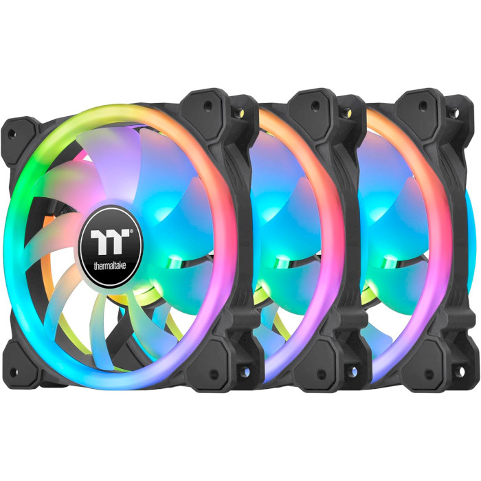 Комплект вентиляторів THERMALTAKE Swafan 14 RGB Radiator TT Premium Edition Black 3-Pack (CL-F138-PL14SW-A)