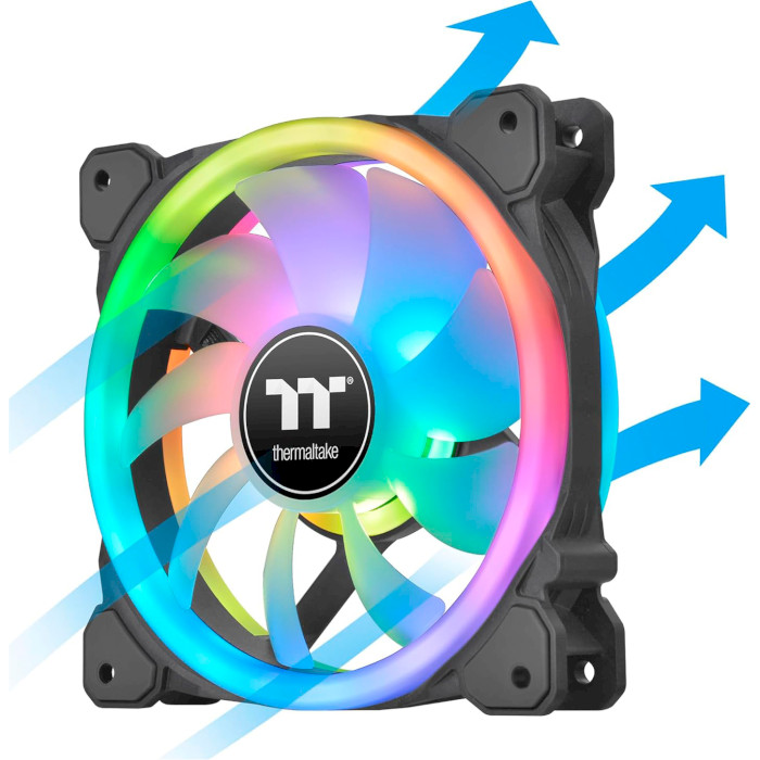 Комплект вентиляторів THERMALTAKE Swafan 14 RGB Radiator TT Premium Edition Black 3-Pack (CL-F138-PL14SW-A)