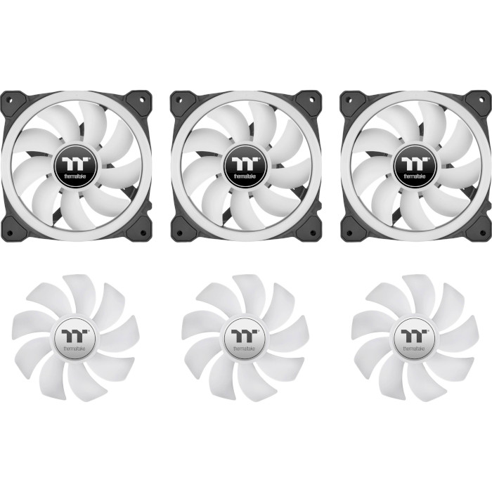 Комплект вентиляторов THERMALTAKE Swafan 14 RGB Radiator TT Premium Edition Black 3-Pack (CL-F138-PL14SW-A)