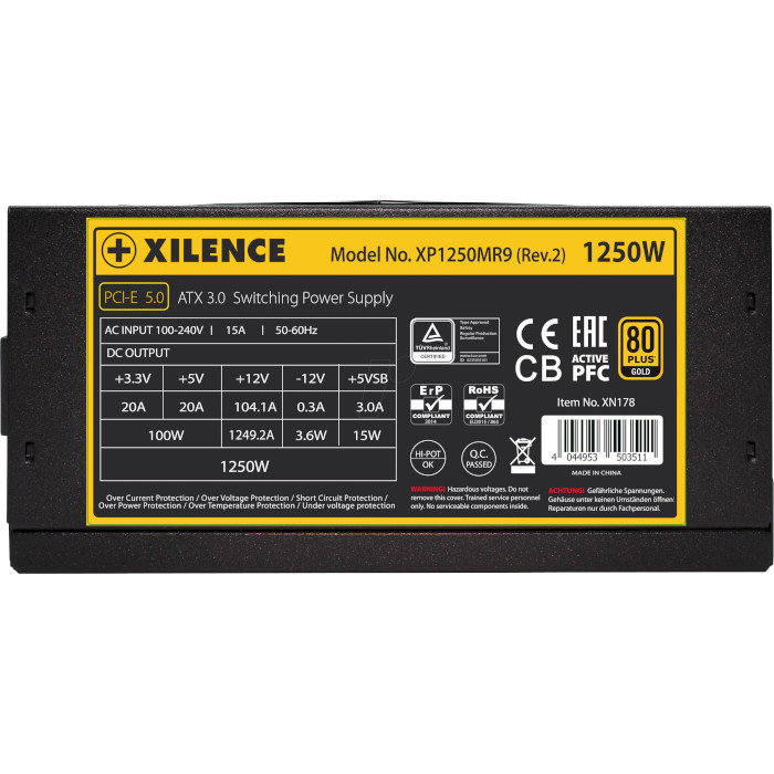 Блок живлення 1250W XILENCE Performance X+ XP1250MR9.2 (XN178)
