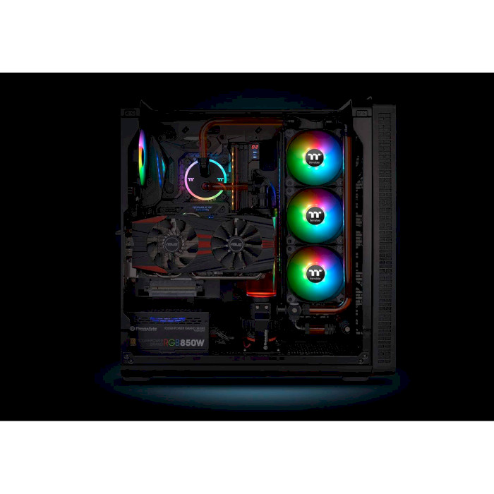 Комплект вентиляторів THERMALTAKE Pure Plus 12 RGB Radiator TT Premium Edition 3-Pack (CL-F063-PL12SW-A)