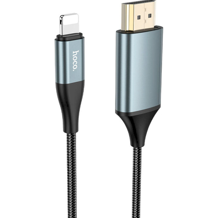 Кабель HOCO UA15 Lightning to HDMI MHL Lightning - HDMI 2м Gray (6931474750365)