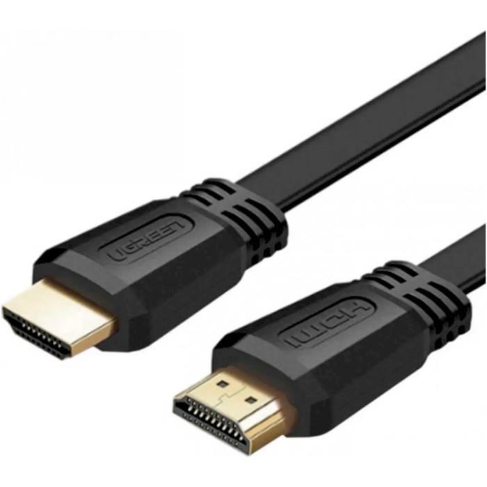 Кабель UGREEN ED015 Flat Cable HDMI v2.0 2м Black (70159)