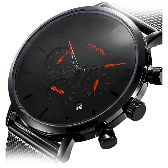 Годинник SINOBI 9807 Men Business Quartz Watch Black (11S 9807 G02)